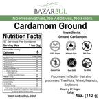 Cardamom Ground, 4 oz - Bazarbul
