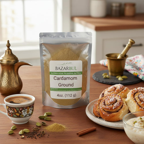 Cardamom Ground, 4 oz - Bazarbul