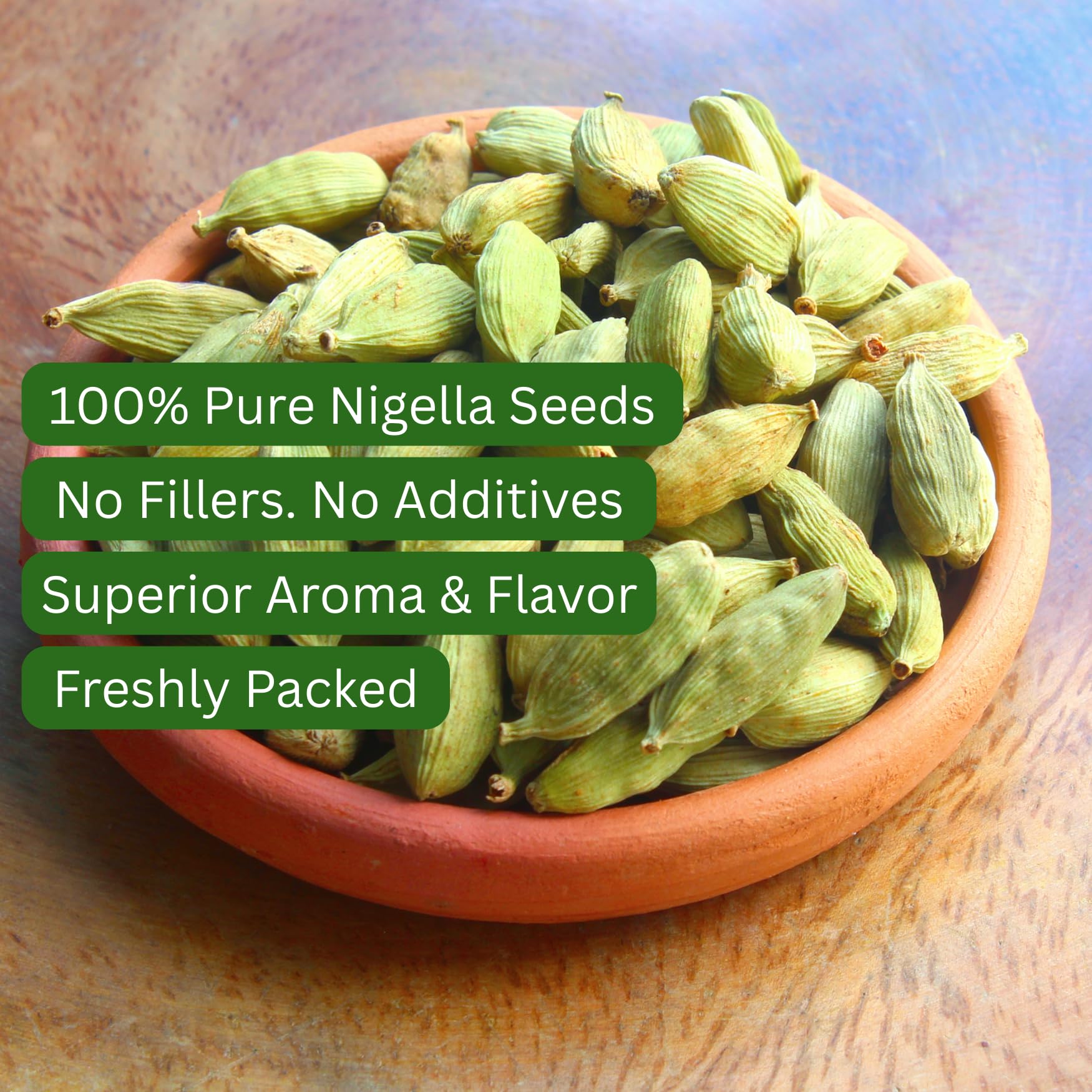 Cardamom Seeds Whole (2.11 Oz) 60g - Bazarbul