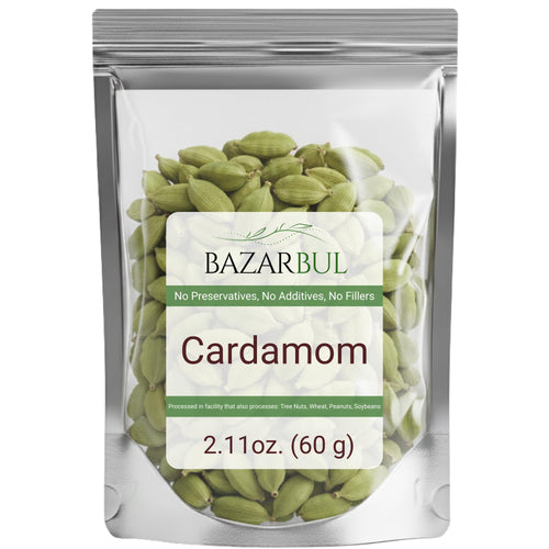 Cardamom Seeds Whole (2.11 Oz) 60g - Bazarbul