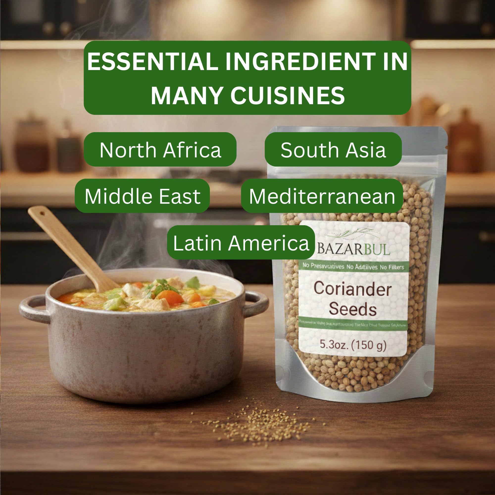 Coriander Seeds Whole, 5.3oz