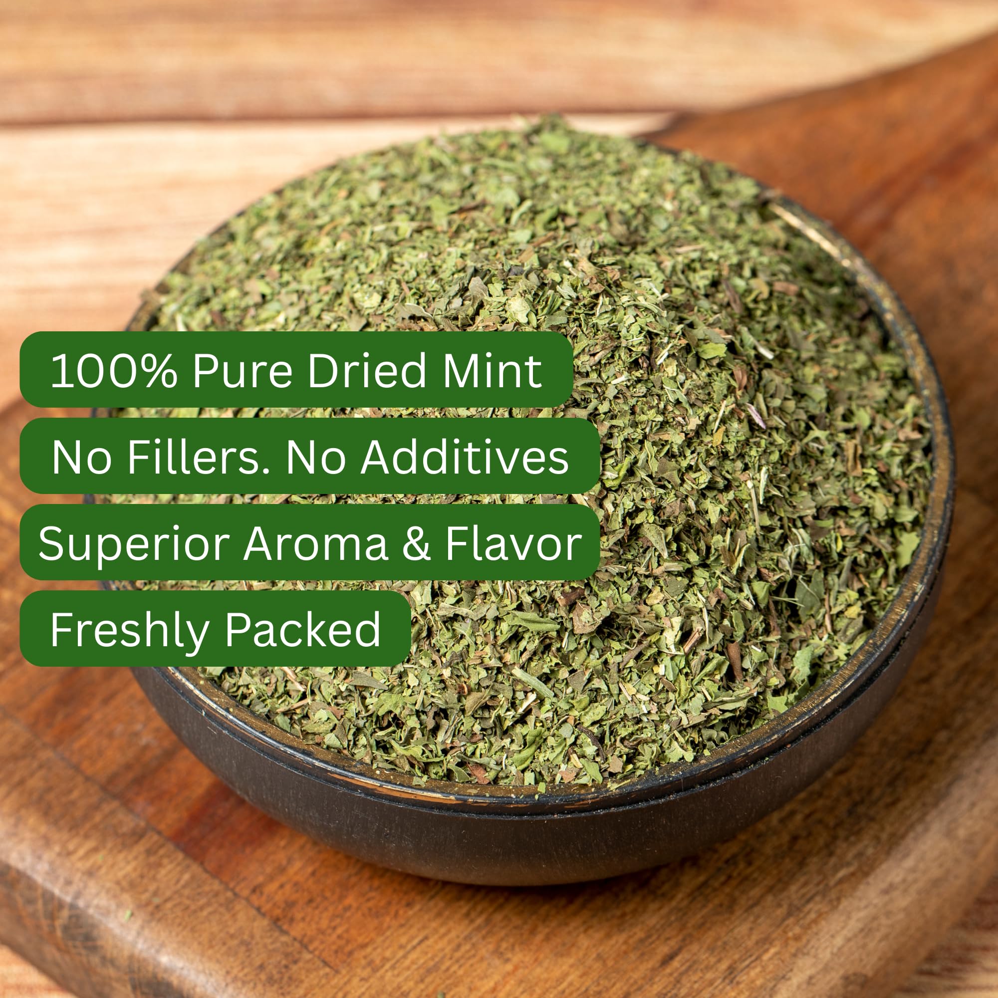 Dried Mint Leaves Spearmint 7oz Resealable Bag