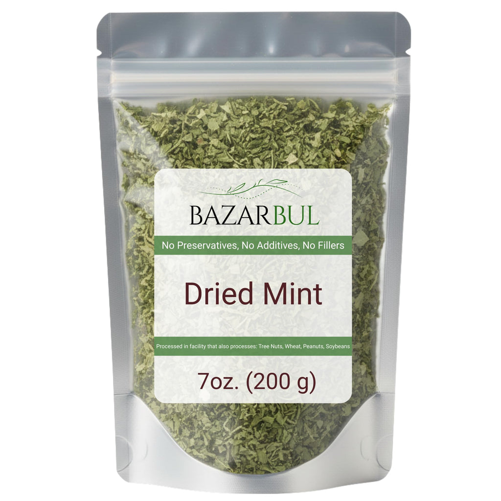 Dried Mint Leaves Spearmint 7oz Resealable Bag