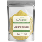 Ground Ginger Powder – 4oz Resealable Pouch - Bazarbul
