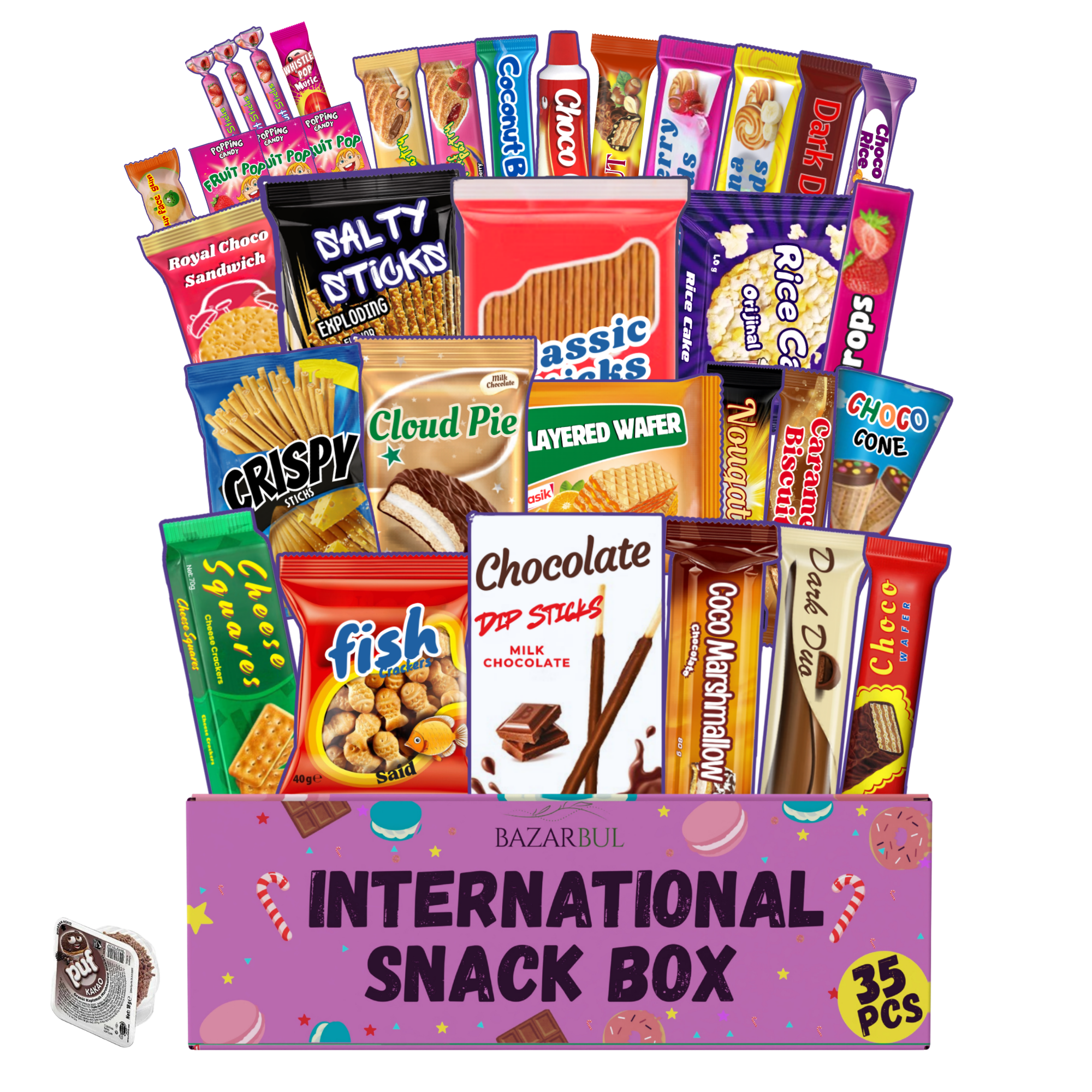 International Snack Box, 35+