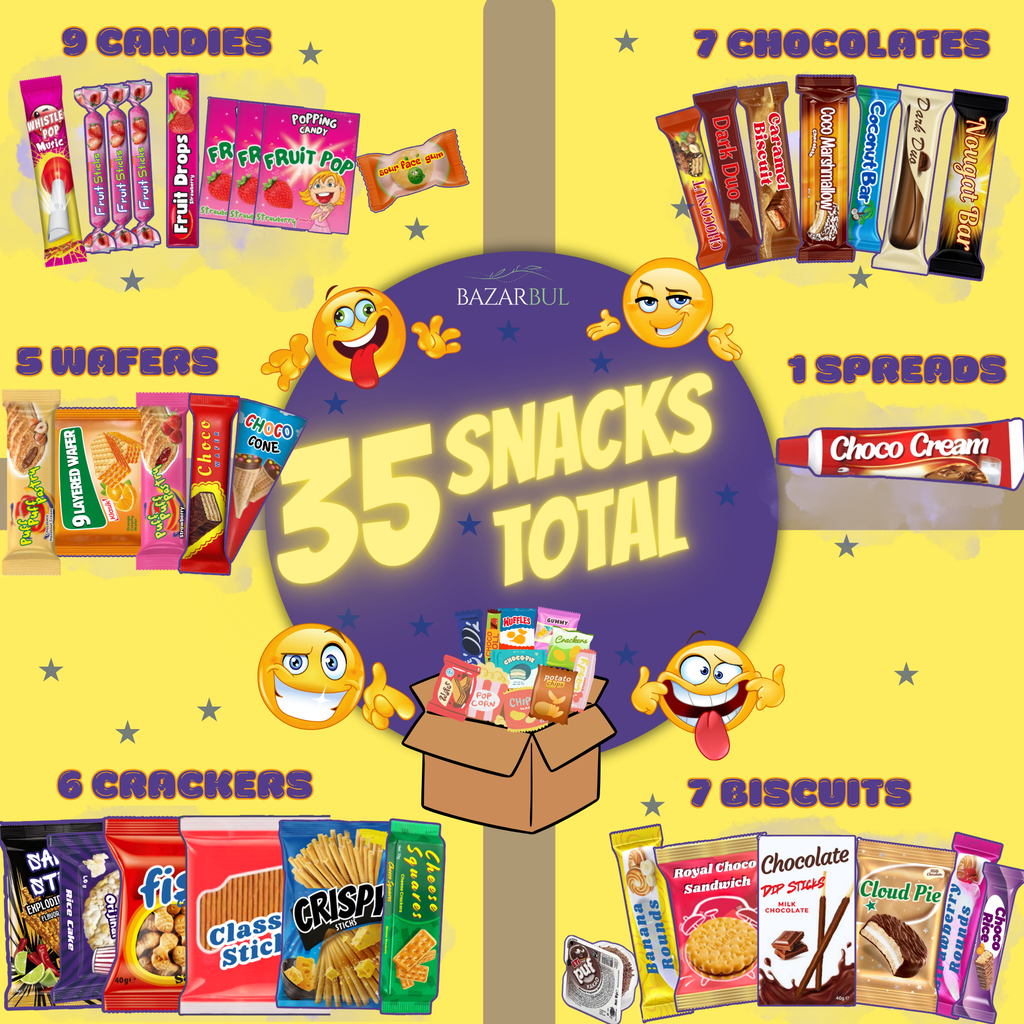 International Snack Box, 35+