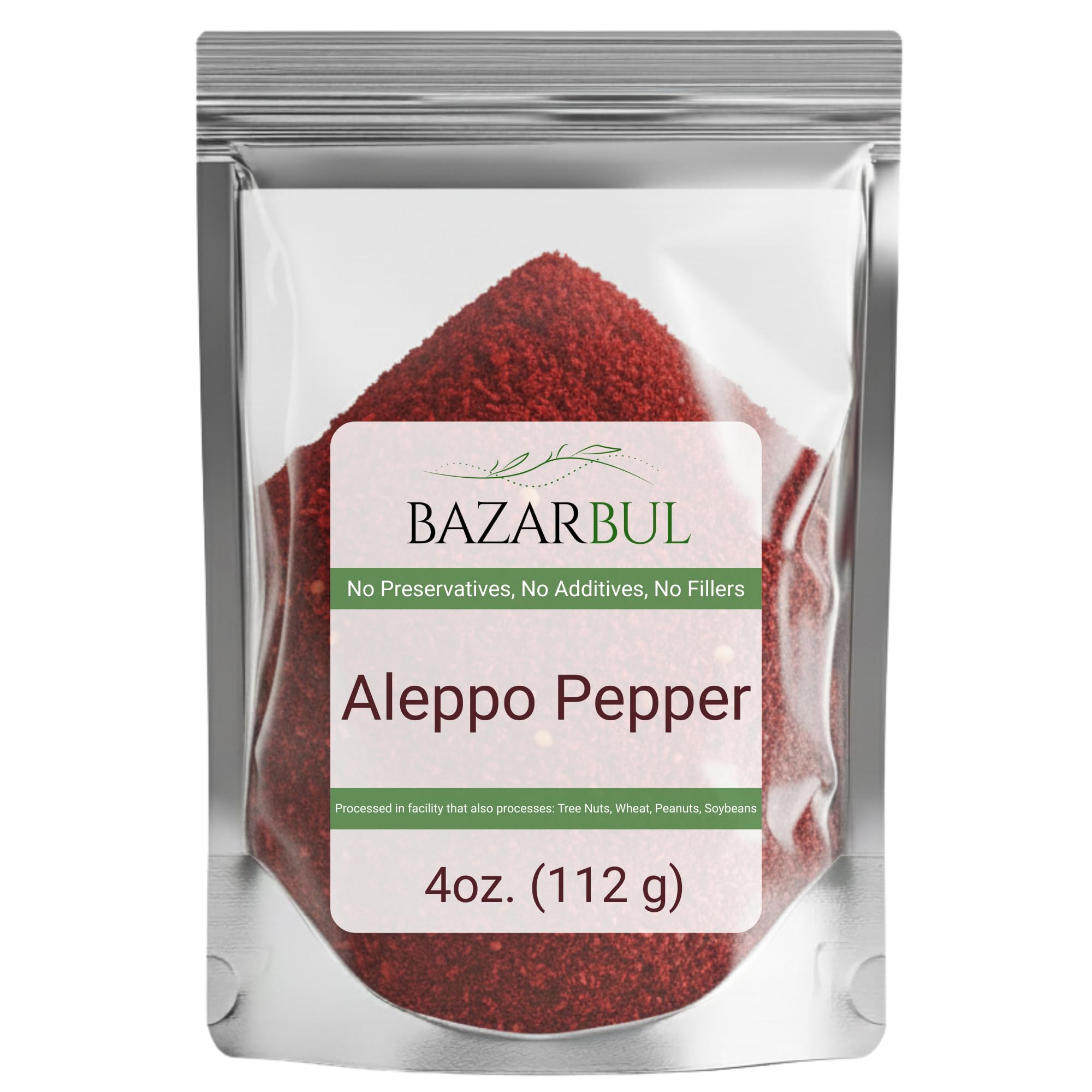 Premium Crushed Aleppo Pepper Flakes 4 Ounces - Bazarbul