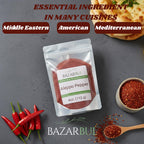 Premium Crushed Aleppo Pepper Flakes 4 Ounces - Bazarbul