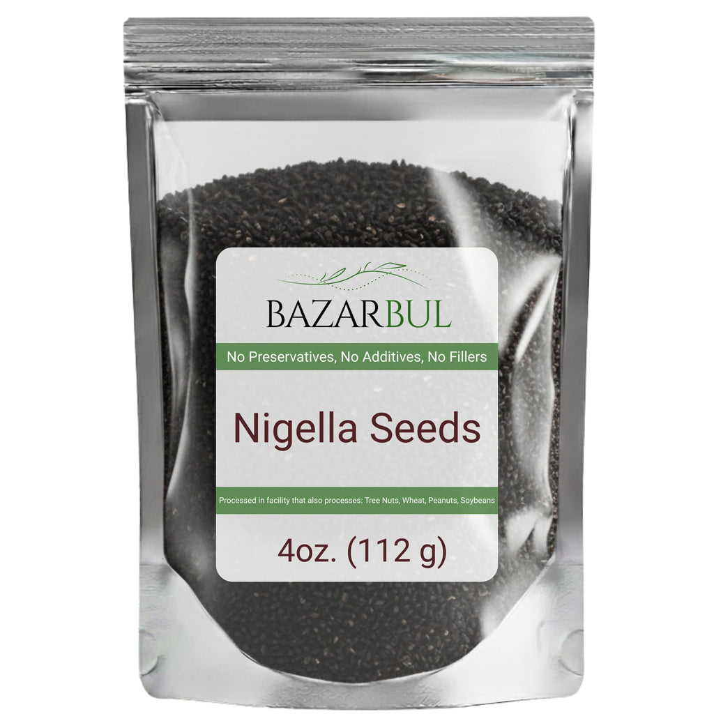 Premium Nigella Seeds (Black Cumin) 4 Oz - Bazarbul