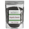 Premium Nigella Seeds (Black Cumin) 4 Oz - Bazarbul