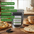 Premium Nigella Seeds (Black Cumin) 4 Oz - Bazarbul