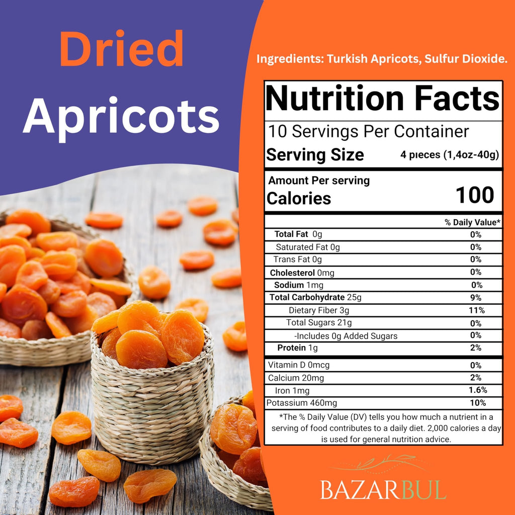 Sun Dried Turkish Apricots Resealable Bag, 14.5 Ounce